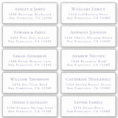 Adresetiketten  bruiloft sticker (Voorkant)