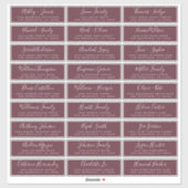 Adresetiketten  bruiloft sticker (Vel)