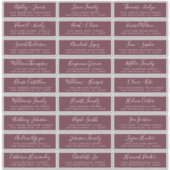 Adresetiketten  bruiloft sticker (Voorkant)