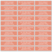 Adresetiketten  bruiloft sticker (Voorkant)