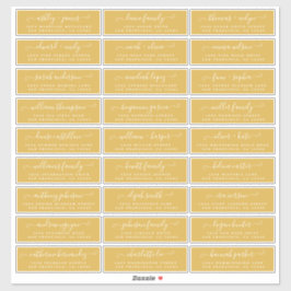 Adresetiketten  bruiloft sticker