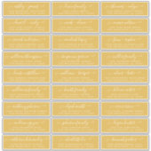 Adresetiketten  bruiloft sticker (Voorkant)