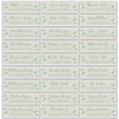 Adresetiketten bruiloft sticker (Voorkant)