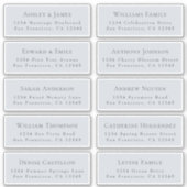 Adresetiketten  bruiloft sticker (Voorkant)