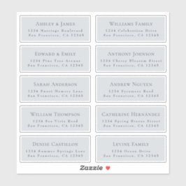 Adresetiketten  bruiloft sticker