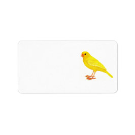 ADRESETIKETTEN CANARY DESIGN ETIKET