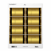 Adresetiketten Elegant Goud Etiket (Full Sheet)