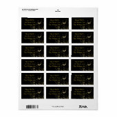 Adresetiketten en rondzwepen etiket (Full Sheet)