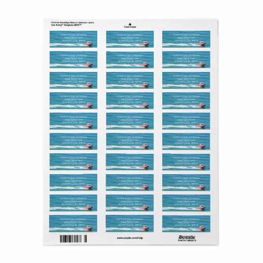 Adresetiketten Etiket (Full Sheet)