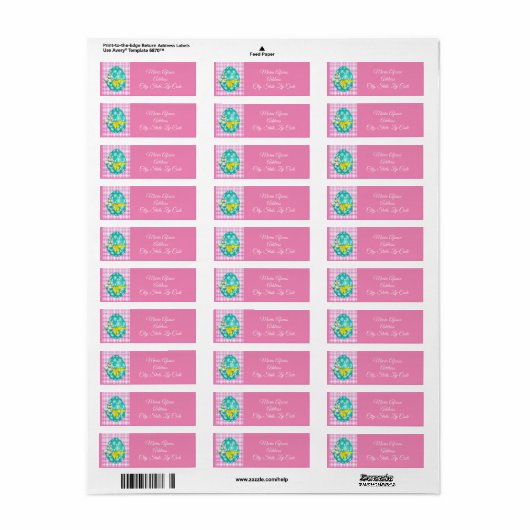 Adresetiketten Etiket (Full Sheet)