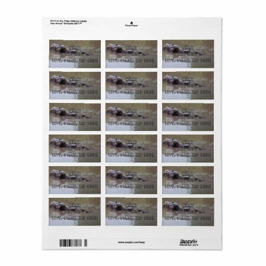 Adresetiketten Etiket (Full Sheet)