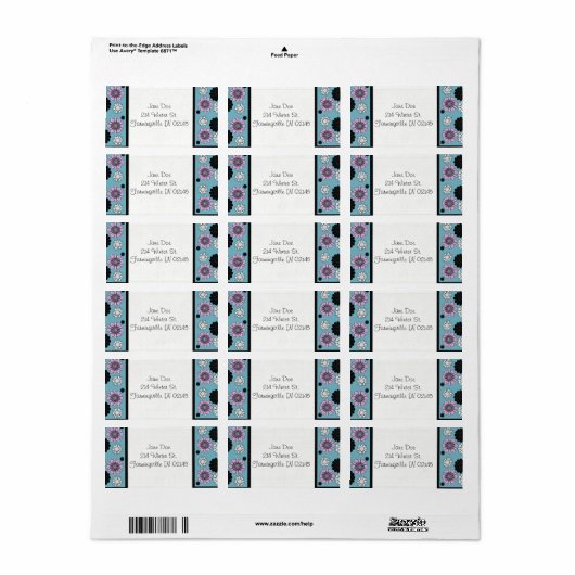 Adresetiketten Etiket (Full Sheet)