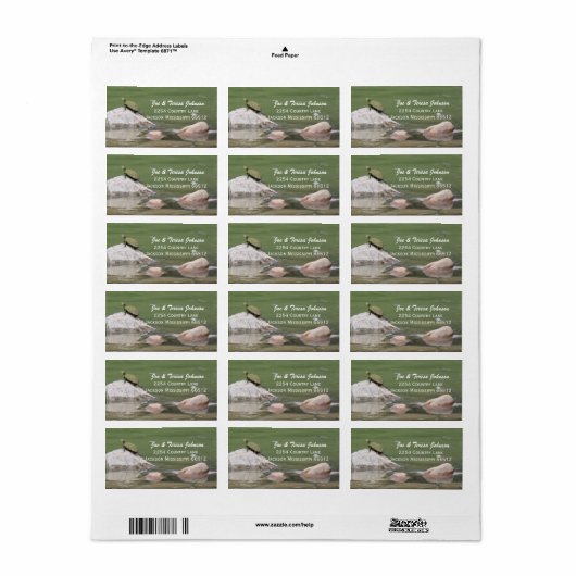 Adresetiketten Etiket (Full Sheet)