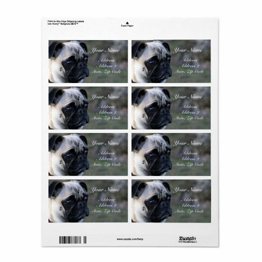 Adresetiketten Etiket (Full Sheet)