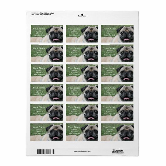 Adresetiketten Etiket (Full Sheet)