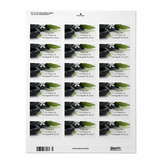 Adresetiketten Etiket (Full Sheet)