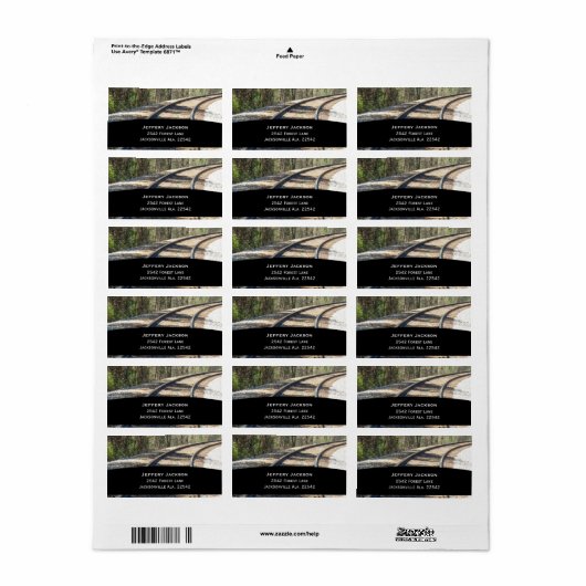 Adresetiketten Etiket (Full Sheet)