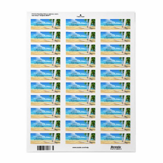 Adresetiketten Etiket (Full Sheet)