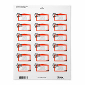 Adresetiketten Etiket (Full Sheet)