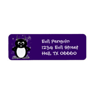 Adresetiketten - Evil Penguin Etiket