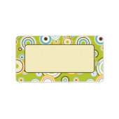 Adresetiketten Funky Circles Patroon Etiket (Voorkant)