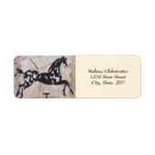 Adresetiketten—Geweven Pony Etiket (Voorkant)