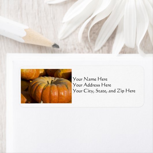 Adresetiketten: Grote pompoen Etiket (Insitu)
