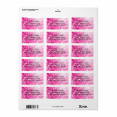 Adresetiketten/hart Etiket (Full Sheet)