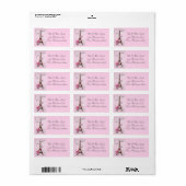 Adresetiketten/I Love Paris Etiket (Full Sheet)