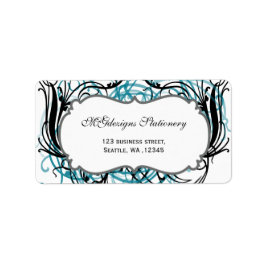 adresetiketten in de grafische sector, zwart en wi etiket