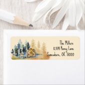 Adresetiketten in het noordelijk deel van de berge etiket (Insitu)