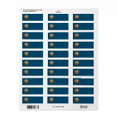 Adresetiketten kruisen etiket (Full Sheet)