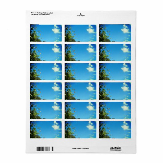 ADRESETIKETTEN KUNST EN DESIGN ETIKET (Full Sheet)