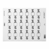 ADRESETIKETTEN KUNST EN DESIGN STIJL ETIKET (Full Sheet)