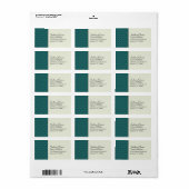 Adresetiketten landlijnen etiket (Full Sheet)