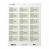 Adresetiketten landlijnen etiket (Full Sheet)