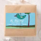 Adresetiketten, luivogel en boom etiket (Insitu)