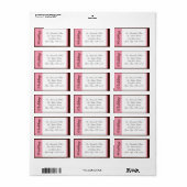 Adresetiketten met bruine bruine bruinbruine stree etiket (Full Sheet)