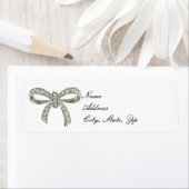 Adresetiketten met Diamond Bow Etiket (Insitu)