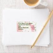 Adresetiketten met een grote kerstwisselaar etiket (Insitu)