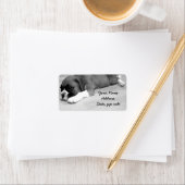 Adresetiketten met een meerpuppy etiket (Insitu)