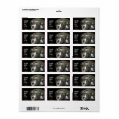 Adresetiketten met een pseudopeerpup etiket (Full Sheet)