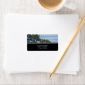 Adresetiketten met gestreepte wolken etiket (Insitu)