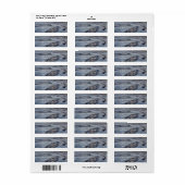 Adresetiketten met houtnerf etiket (Full Sheet)