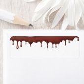 Adresetiketten met inscriptie chocolade etiket (Insitu)