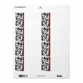 Adresetiketten met kerstDamascus - Etiket (Full Sheet)