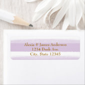 Adresetiketten met lavendel en witte Waterverf Str Etiket (Insitu)