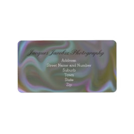 Adresetiketten met Retro Tie Dye Style Background Etiket