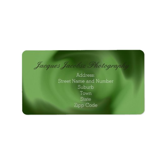 Adresetiketten met Retro Tie Dye Style Background Etiket (Voorkant)