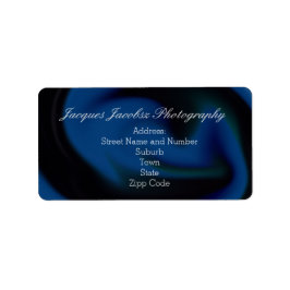 Adresetiketten met Retro Tie Dye Style Background Etiket